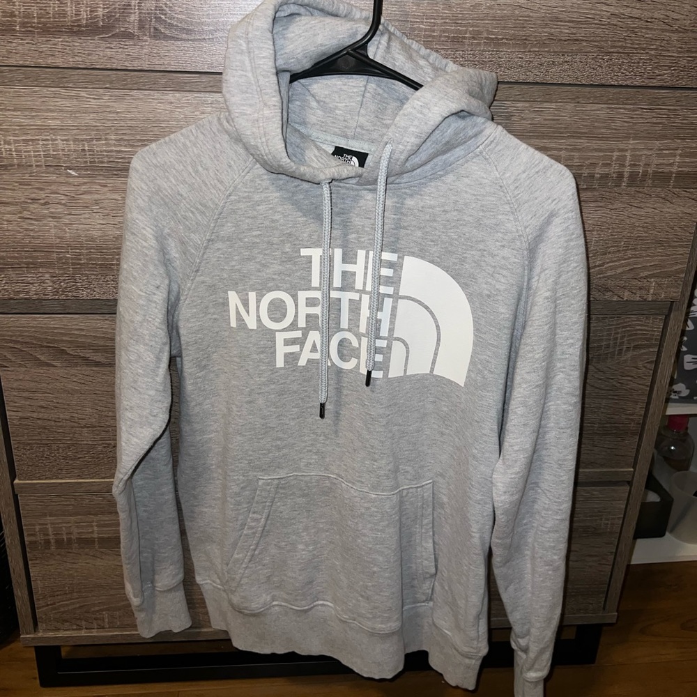 Women’s Grey North Face Logo Sweatshirt